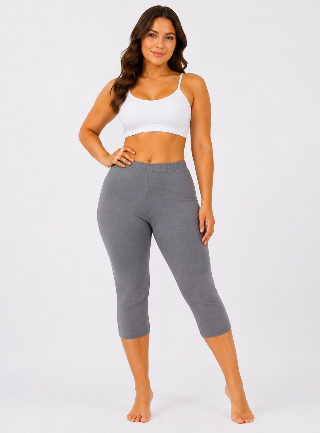 Lamé Capri Pants