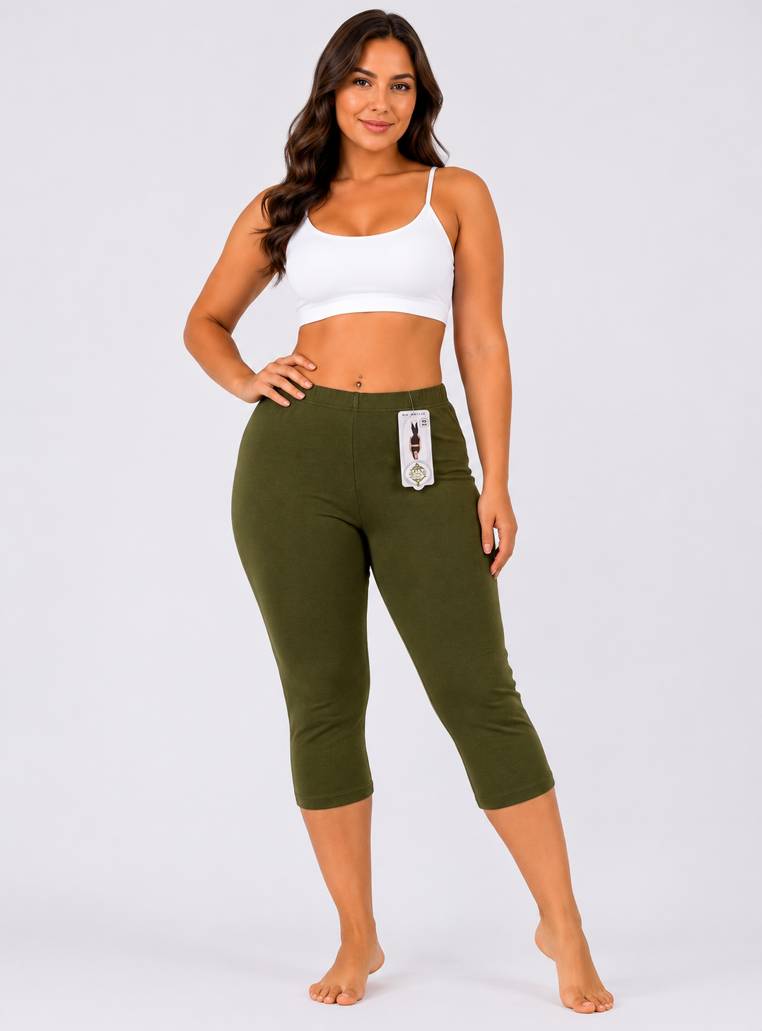 Lamé Capri Pants