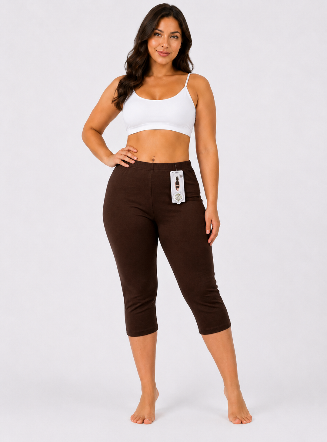 Lamé Capri Pants